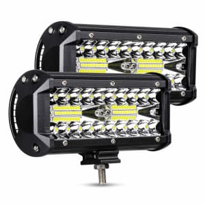 Ambother 7" LED Light Bar 2-Pack for $15