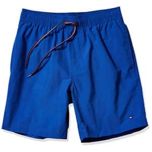 Tommy Hilfiger Men's 7" Swim Trunks, Cobalt Blue, MD for $24