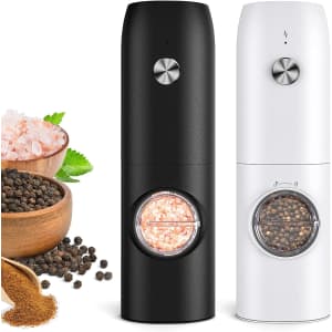 Electric Salt and Pepper Grinder Set for $15 Electric Salt and Pepper Grinder Set for $15