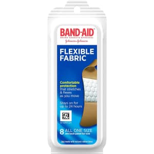 Band-Aid Brand Flexible Fabric Adhesive Bandages 8-Pack: 94c via Sub & Save