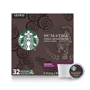 Starbucks Dark Roast K-Cup Coffee Pods Sumatra for Keurig Brewers 1 box (32 pods) for $23