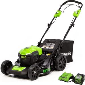 Greenworks 40V 21" Cordless Push Lawn Mower for $299