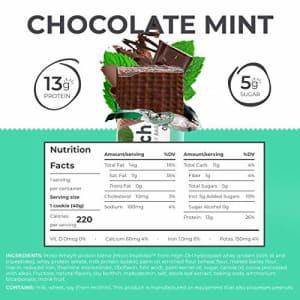 Power Crunch Whey Protein Bars, High Protein Snacks with Delicious Taste, Chocolate Mint, 1.4 Ounce for $11