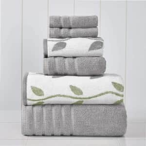 Modern Threads by Well Versed Amrapur 6-Piece Cotton Towel Set for $24