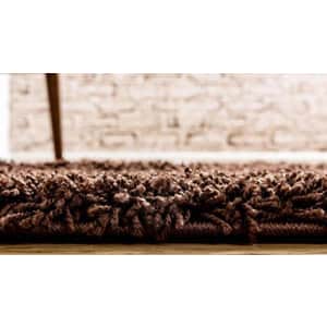 Unique Loom Solo Solid Shag Collection Modern Plush Chocolate Brown Runner Rug (2' 6 x 19' 8) for $115 Unique Loom Solo Solid Shag Collection Modern Plush Chocolate Brown Runner Rug (2' 6 x 19' 8) for $115