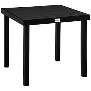 Outsunny Patio Dining Table for 4, Rectangular Aluminum Outdoor Table for Garden Lawn Backyard, for $125