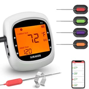 Soraken Digital Bluetooth BBQ Thermometer for $35 Soraken Digital Bluetooth BBQ Thermometer for $35