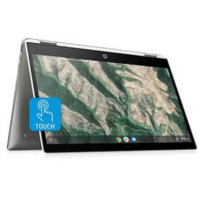 HP Chromebook X360 14-Inch HD Touchscreen Laptop, Intel Celeron N4000, 4 GB RAM, 32 GB eMMC, Chrome for $285