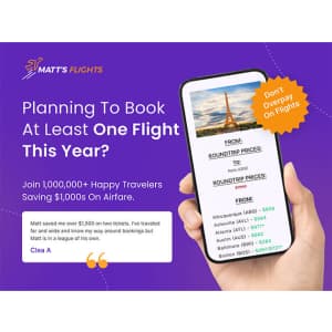 Matt's Flights Premium Plan: Lifetime subscription for $80 Matt's Flights Premium Plan: Lifetime subscription for $80