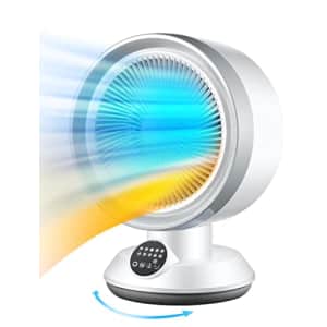 Trustech Heater and Fan Combo with Remote, 2 in 1 Heater Fan for Indoor Use with Adjustable Thermostat, for $40 Trustech Heater and Fan Combo with Remote, 2 in 1 Heater Fan for Indoor Use with Adjustable Thermostat, for $40