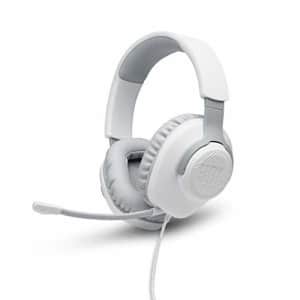 JBL Quantum 100 - Wired Over-Ear Gaming Headphones - White for $40
