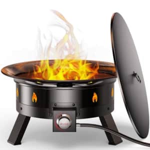 Ciays 19" Portable Propane Gas Fire Pit for $78