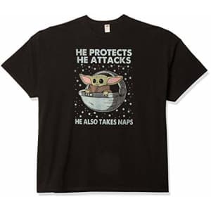 Star Wars Men's T-Shirt, BLACK, xxxxx-large for $8