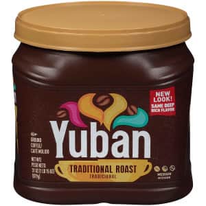 Yuban Traditional Roast Ground Coffee 31-oz. Canister for $8