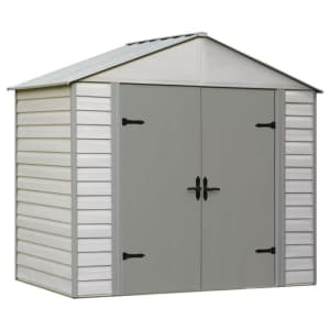 Arrow Viking 8ft. Vinyl-Coated Steel Storage Shed for $459 Arrow Viking 8ft. Vinyl-Coated Steel Storage Shed for $459