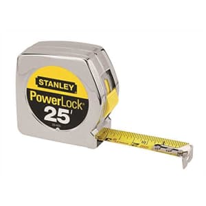 Stanley Power Lock 25 ft. L x 1 in. W Tape Measure Yellow 1 pk for $17