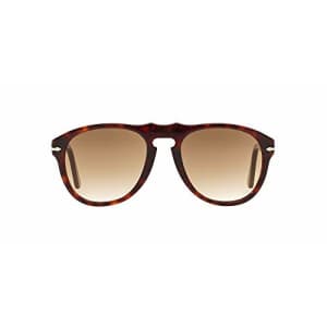 Persol PO0649 Aviator Sunglasses, Havana/Crystal Brown Gradient, 54 mm for $103