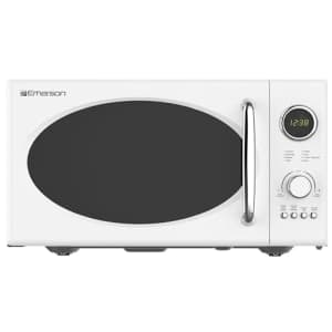 Emerson MWRG0901W Retro Compact Countertop 800W Microwave Oven with 1,000W Grill Function, LED for $90