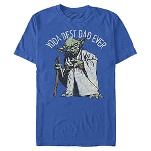Star Wars Men's Green Dad T-Shirt, Royal Blue, Large for $12