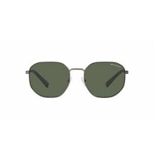 A|X ARMANI EXCHANGE Men's AX2036S Round Sunglasses, Matte Gunmetal/Green, 56 mm for $70