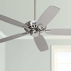 Casa Vieja 52" Journey Modern Ceiling Fan with Remote Control Brushed Nickel for Living Room Kitchen Bedroom for $300