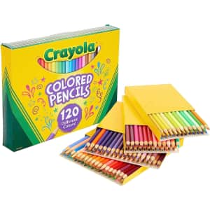Crayola 120-Count Colored Pencil Set for $23