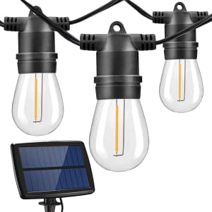 Binval 39-Foot LED Solar String Lights for $20 Binval 39-Foot LED Solar String Lights for $20