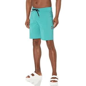 Volcom Men's Standard Lido Solid Mod 20" Boardshort, Temple Teal, 29 for $38