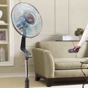 Rowenta VU5550 Turbo Silence Oscillating Fan, Standing Fan, 4 Speed Fan with Remote Control for $192