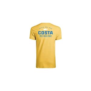 Costa Del Mar Men's Topwater Short Sleeve T Shirt, Butter, Small for $16