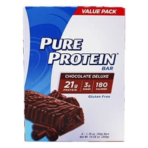 Pure Protein Chocolate Deluxe Value Pack,6 Count 50 Gram Bars (Pack of 36 Bars) for $16