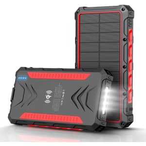 Feeke 30,000mAh Solar Power Bank for $25 Feeke 30,000mAh Solar Power Bank for $25