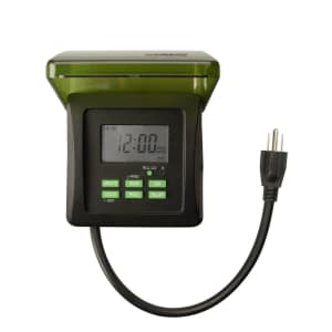 Woods Outdoor 7-Day Heavy-Duty Digital Plug-in Timer for $8