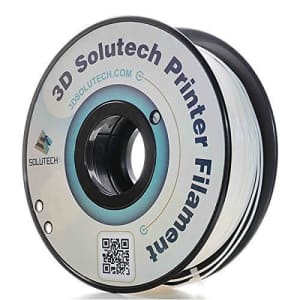 3D Solutech Real White 3D Printer PLA Filament 1.75MM Filament, Dimensional Accuracy +/- 0.03 mm, for $48