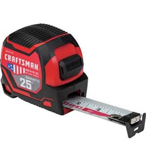CRAFTSMAN Tape Measure 25-Foot, Magnetic (CMHT37925S) for $36