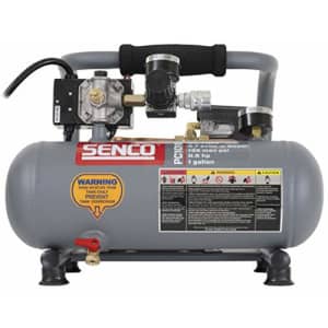 Senco PC1010 1/2- Horsepower 1-Gallon Matte Finish and Trim Portable Hot Dog Air Compressor, for $145