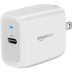 Amazon Basics 30W One-Port GaN USB-C Wall Charger for $9