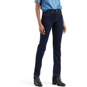 Levi's Women's 724 High Rise Straight Jeans for $24