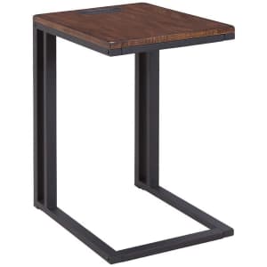 One Source Living Soho C-Table w/ Charging Station for $70