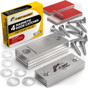 Silver Magnetic Door Catch 4-Pack for $5 Silver Magnetic Door Catch 4-Pack for $5