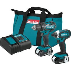 Certified Refurbished Makita 18V LXT 2-Tool Combo KT w/2 Batteries $110 FS for $189