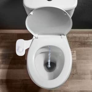 Deco Essentials Single Nozzle Toilet Seat Bidet for $30