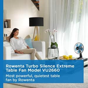 Rowenta Turbo Silence Table Fan with Remote 18 Inches Ultra Quiet Fan Oscillating, Portable, 5 for $80 Rowenta Turbo Silence Table Fan with Remote 18 Inches Ultra Quiet Fan Oscillating, Portable, 5 for $80