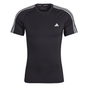 adidas Men's Techfit 3-Stripes Training T-Shirt for $20 for members