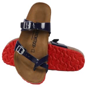 Birkenstock Women's Mayari Sandals. Save a total of $46 with coupon code "PZY44BWMS-FS". Plus, the same code includes free shipping, an additional savings of $8.