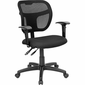Flash Furniture Mid-Back Black Mesh Swivel Task Office Chair with Back Height Adjustment and for $196 Flash Furniture Mid-Back Black Mesh Swivel Task Office Chair with Back Height Adjustment and for $196