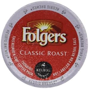 Folgers Classic Roast Coffee Keurig K-Cups, 72 Count for $57
