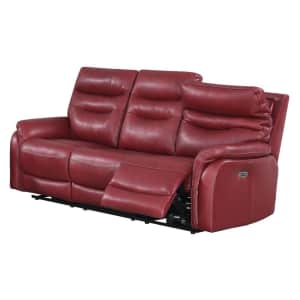 Steve Silver Fortuna Top-Grain Leather Dual Power Recliner Sofa w/ USB for $1,316 Steve Silver Fortuna Top-Grain Leather Dual Power Recliner Sofa w/ USB for $1,316