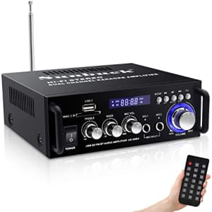 180W 2-Channel Bluetooth Stereo Power Amplifier / Receiver for $35