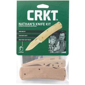CRKT Nathan's Wooden Knife Kit for $13